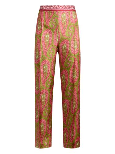 Paisley foliage "bootcut" pants - etro - Modalova