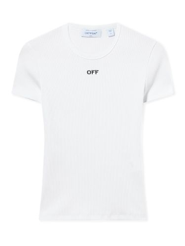 Off-white basic t-shirt with logo - off-white - Modalova