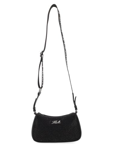 Borsa a tracolla con strass - karl lagerfeld - Modalova