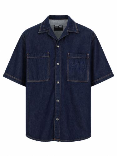 Camicia in con logo - versace jeans couture - Modalova