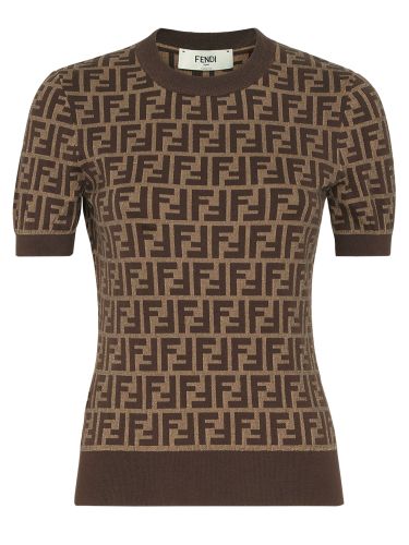 Fendi ff cotton jersey - fendi - Modalova