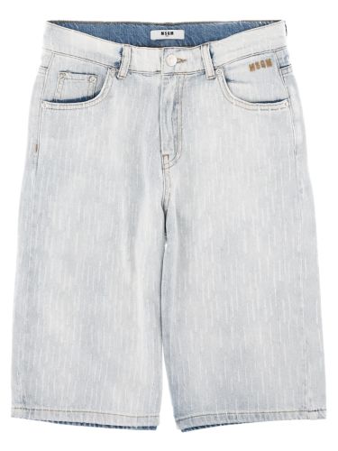 Msgm shorts in denim - msgm - Modalova