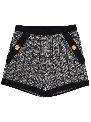 Balmain cotton tweed shorts - balmain - Modalova