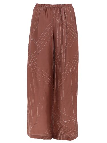 Alysi pantalone in seta - alysi - Modalova
