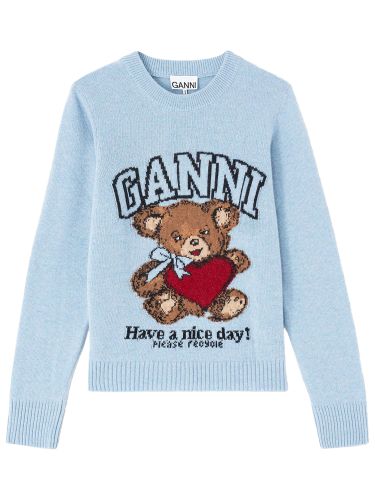 Ganni wool jersey - ganni - Modalova