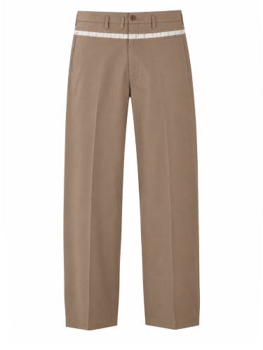 Pantalone a gamba larga in cotone cerato - maison margiela - Modalova