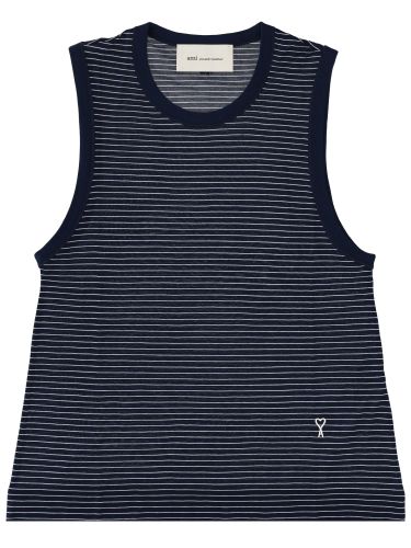 Ami paris tank top con logo - ami paris - Modalova