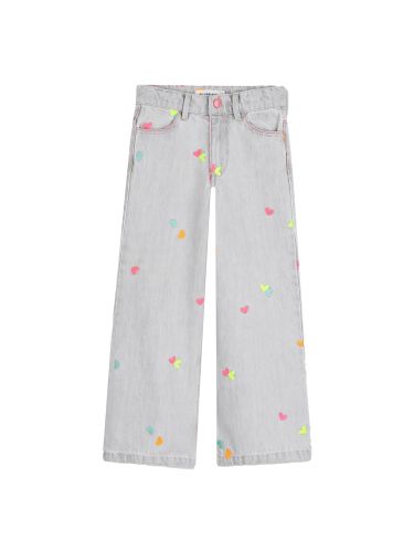 Pantalone jeans con cuoricini - billieblush - Modalova