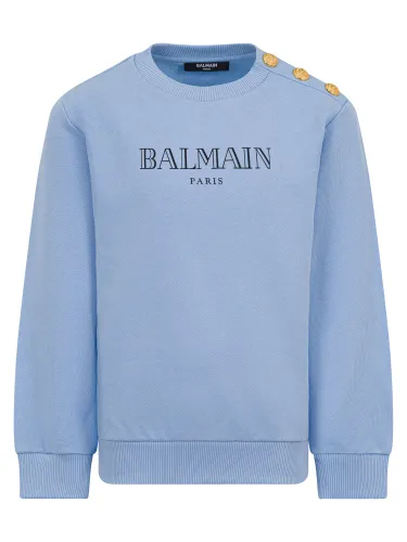 Balmain jersey with logo - balmain - Modalova