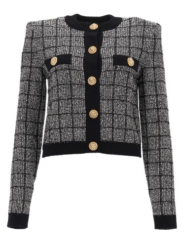 Balmain cardigan with jewel buttons - balmain - Modalova