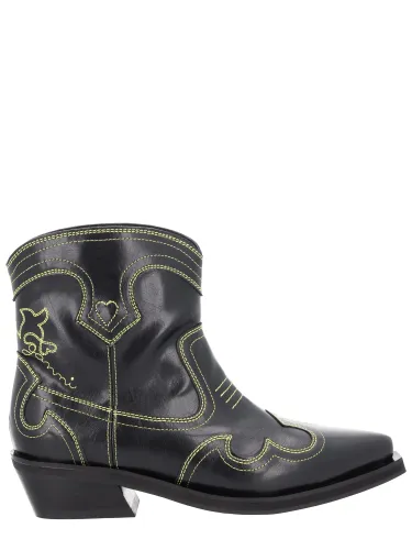 Ganni "low shaft" boot - ganni - Modalova