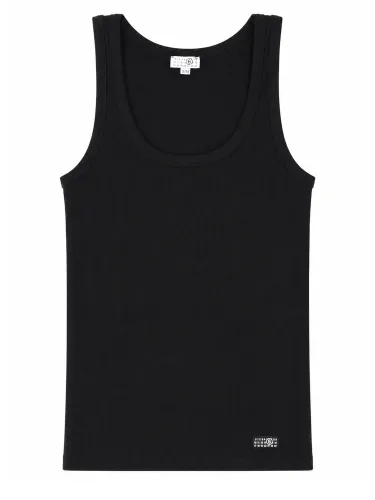 Tank top elasticizzato - mm6 maison margiela - Modalova