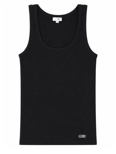 Tank top elasticizzato - mm6 maison margiela - Modalova