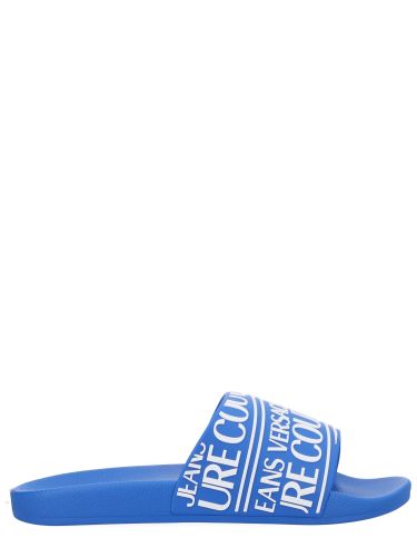 Slides with logo - versace jeans couture - Modalova