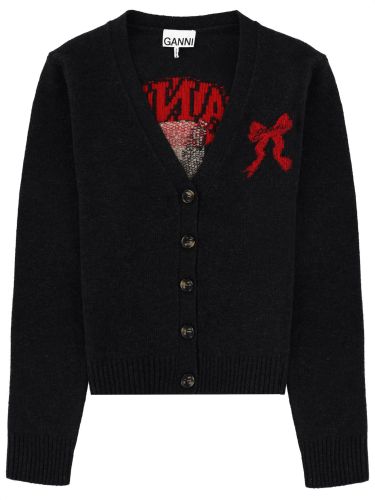 Ganni cardigan with graphics - ganni - Modalova