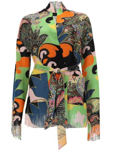 Etro cardigan con frange - etro - Modalova