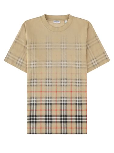 Burberry t-shirt con stampa check - burberry - Modalova
