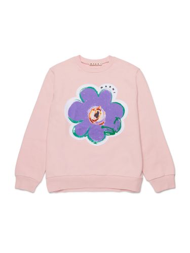 Marni sweatshirt with "flower" logo - marni - Modalova