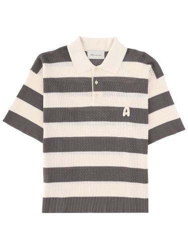 Ami paris polo con patch logo - ami paris - Modalova