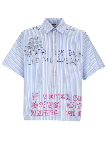 Msgm camicia con stampa - msgm - Modalova