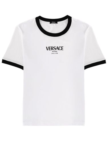 Versace t-shirt with logo - versace - Modalova