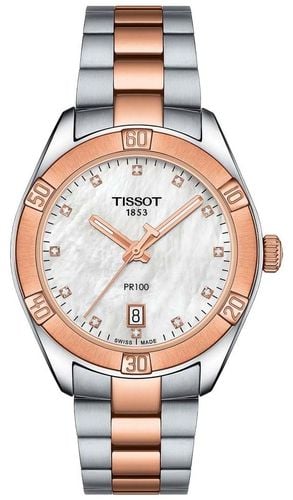 T1019102211600 Women's PR100 Sport Chic Two Tone Watch - Tissot - Modalova