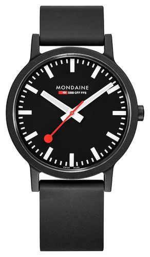 MS1.41120.RB Essence Quartz Natural Rubber Watch - Mondaine - Modalova