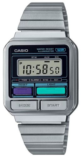 A120WE-1AEF Vintage Retro Digital Dial / Stainless Watch - Casio - Modalova