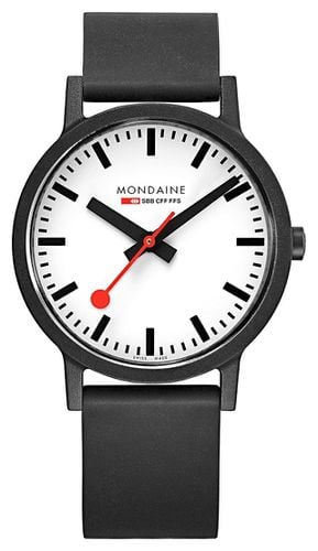 MS1.41110.RB Essence Quartz Natural Rubber Watch - Mondaine - Modalova