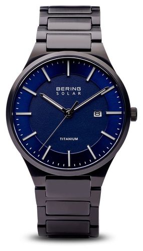 Men's Solar Titanium Strap Watch - Bering - Modalova