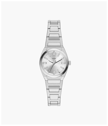 ES5490 Everett 27 mm Three-Hand Stainless Steel Watch - Fossil - Modalova