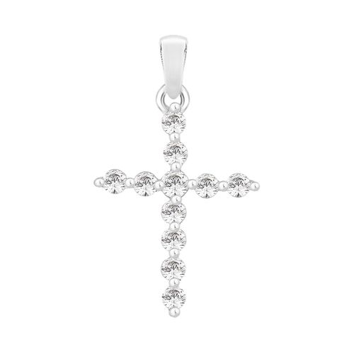 P3603-SK Claw Set Cross Pendant (0.33ct Jewellery - Perfection Crystals - Modalova