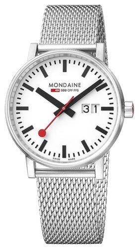 MSE.40210.SM Evo2 40mm Sapphire Crystal Stainless Watch - Mondaine - Modalova