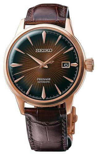 SRPB46J1 Presage Cocktail Automatic Rose Gold Case Watch - Seiko - Modalova