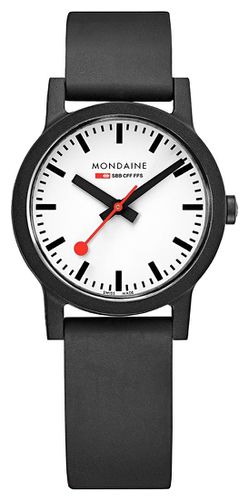 MS1.32110.RB Essence Quartz Natural Rubber Watch - Mondaine - Modalova