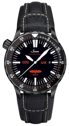 LEATHER UX S GSG 9 PVD Leather 5000m Water Watch - Sinn - Modalova