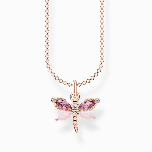 KE2096-321-7-L45V Dragonfly Necklace - 18k Rose Jewellery - Thomas Sabo - Modalova