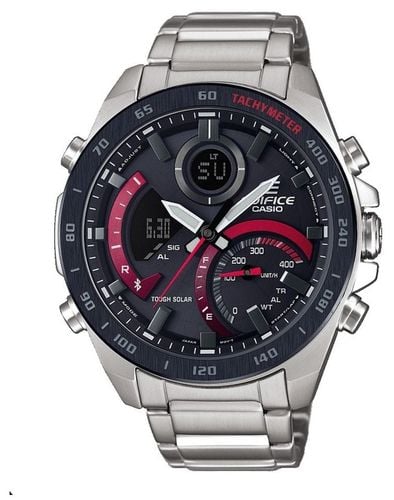 ECB-900DB-1AER Edifice Solar Bluetooth Stainless Steel Watch - Casio - Modalova