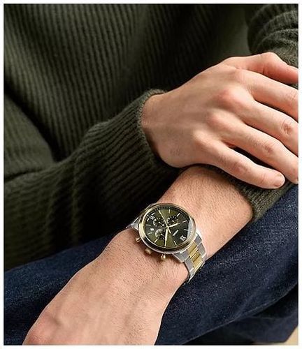 FS6189 Neutra 44 mm Chronograph Two-Tone Stainless Watch - Fossil - Modalova