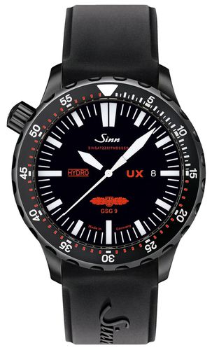 RUBBER UX S GSG 9 PVD Rubber 5000m Water Watch - Sinn - Modalova