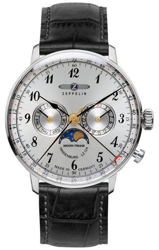 Hindenburg Moonphase Hesalite Crystal Watch - Zeppelin - Modalova