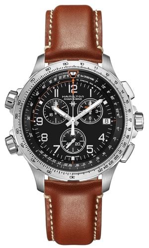 H77912535 Khaki Aviation X-Wind GMT Chronograph Watch - Hamilton - Modalova