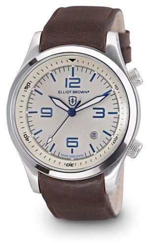 Elliot 202-001-L09 Canford Quartz (44mm) Grooved White Watch - Elliot Brown - Modalova