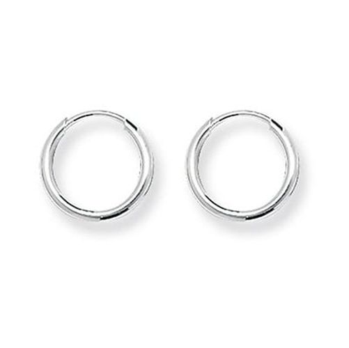 G5531 Silver Tiny 10mm Round Sleeper Jewellery - James Moore & Co - Modalova