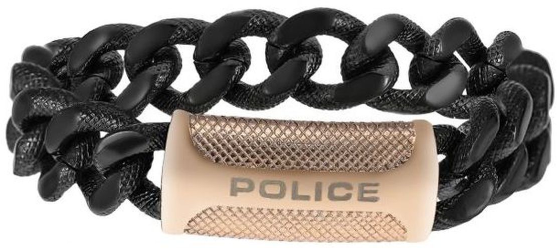 BSB/05-L Men's Black Rose Gold PVD Plated Jewellery - Police - Modalova