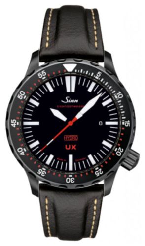 LEATHER Men's UX S EZM 2B Leather Strap Watch - Sinn - Modalova