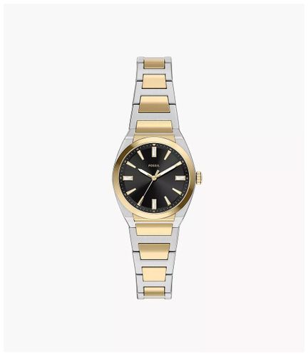 ES5495 Everett 27 mm Three-Hand Two-Tone Stainless Watch - Fossil - Modalova