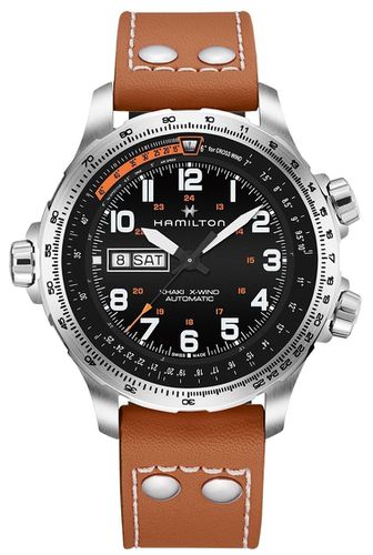 H77755533 Khaki Aviation X-Wind Day-Date Automatic Watch - Hamilton - Modalova