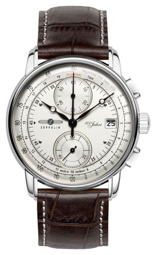 Jahre Quartz Chronograph (42mm) Silver Watch - Zeppelin - Modalova