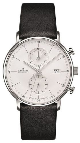 FORM C Chronoscope Calfskin Strap Watch - Junghans - Modalova